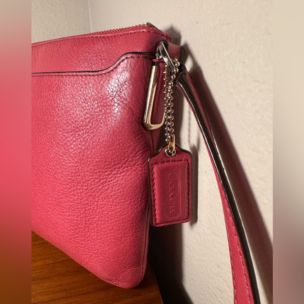 Coach Madison Swingpack Crossbody Bag in Loganberry Pink Leather - Picture 5 of 12